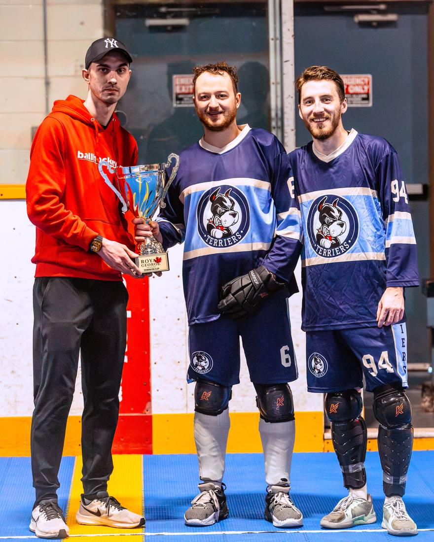 The Dominion Cup presented to the winning team