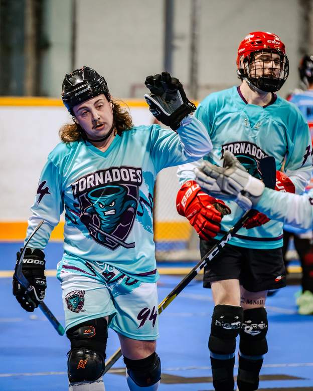 Team lining up before a game