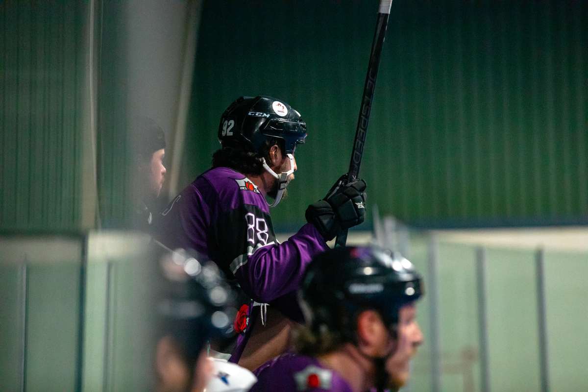 Sticks up after a goal